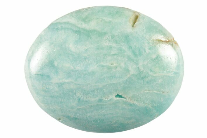 1.7" Polished Banded Blue Aragonite Pocket Stones - Photo 1